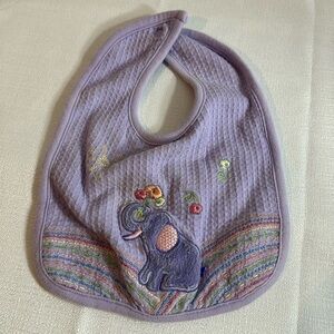 John Lennon baby bib‎ purple Y2K